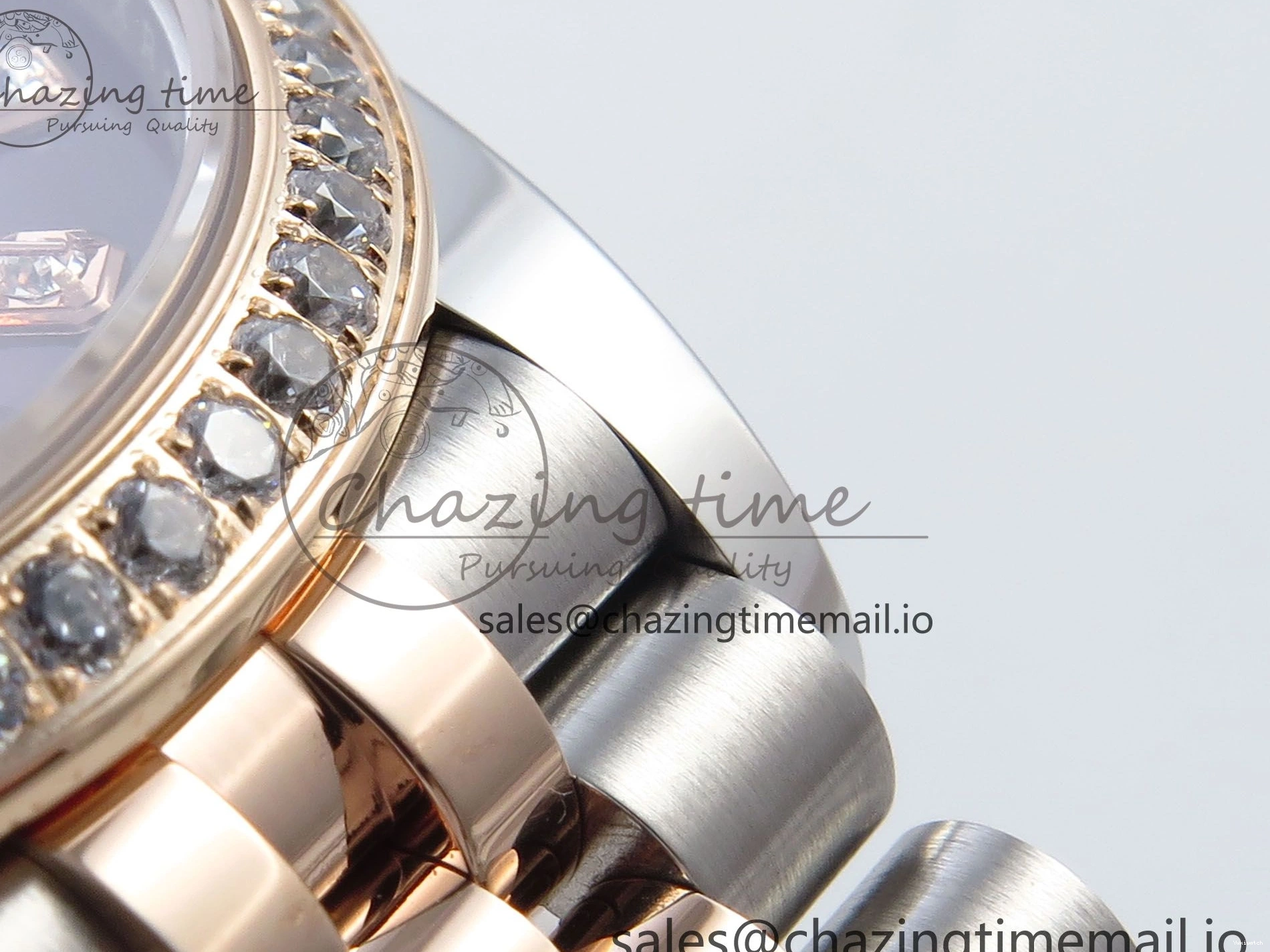 Bezel Diamonds DateJust 278381RBR Diamonds ARF 904L 1:1 Steel Dial Bracelet SS RG 31 Jubilee Edition Brown Best on ETA 2688 0402